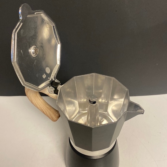 Italian Gnali & Zani Stovetop Coffee MOKA Pot Espresso Maker ITALY Aluminum 6 C - Picture 6 of 15
